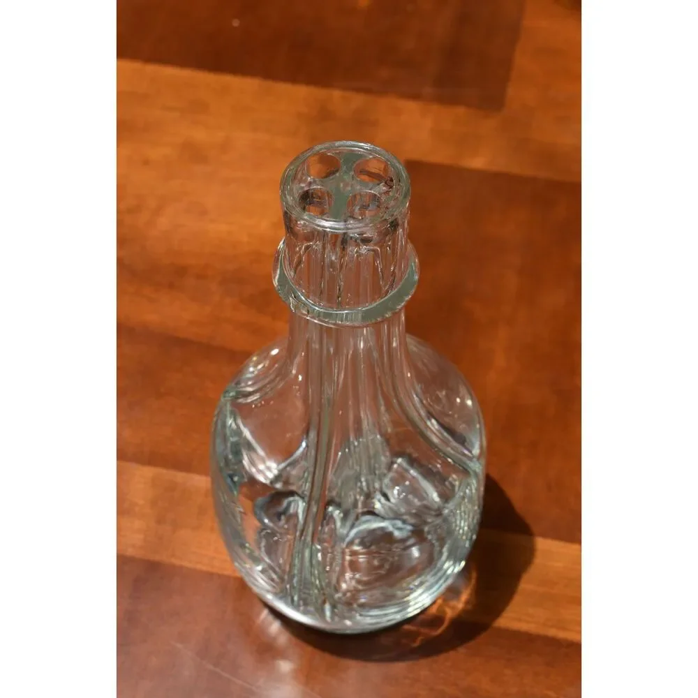 French Four Chamber Liqueur Decanter Made in France Quadrant Carafe No Stopper
